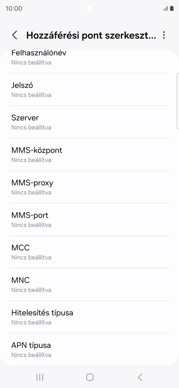 Válaszd az MMS-port lehetőséget.