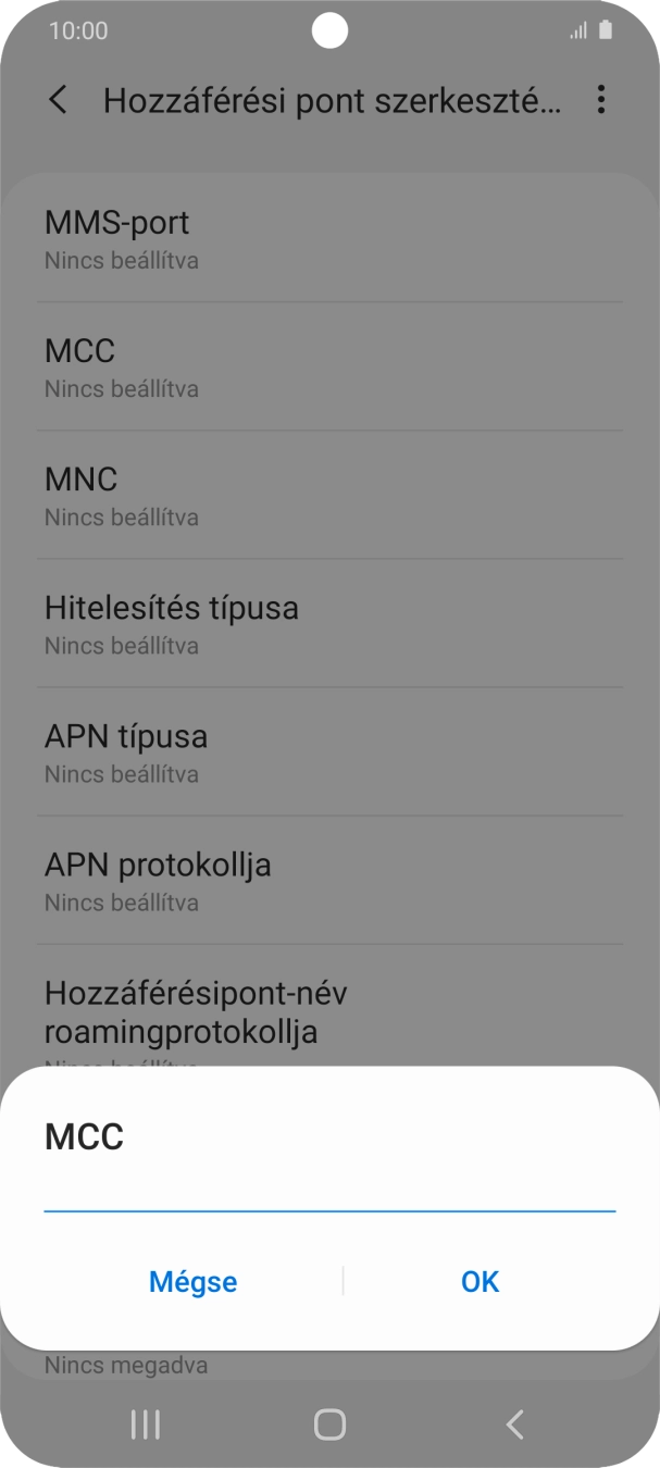 Írd be azt, hogy 216, és válaszd az OK lehetőséget.