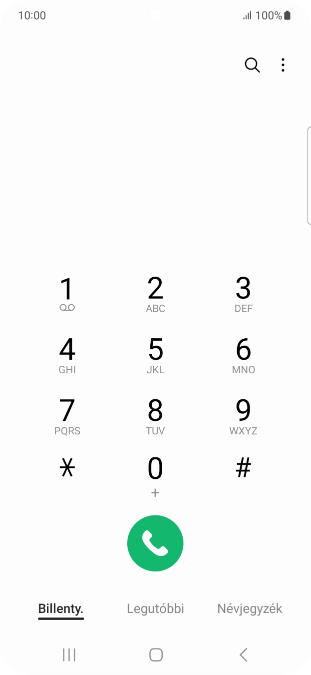 Kattints a menü ikonra.
