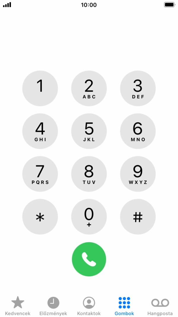 Válaszd a Gombok lehetőséget. Válaszd a Gombok lehetőséget.