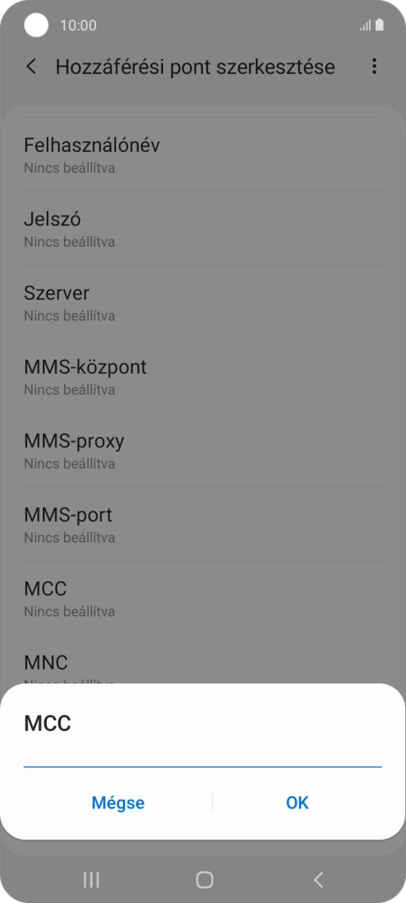 Írd be azt, hogy 216, és válaszd az OK lehetőséget.
