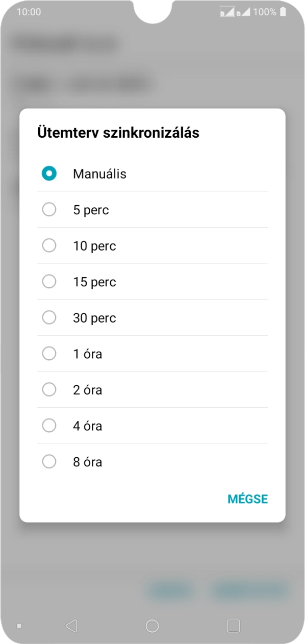Válaszd ki a kívánt beállítást.