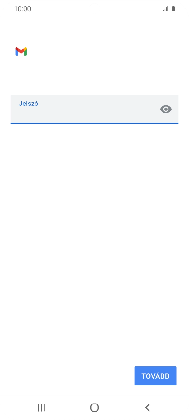 Válaszd a TOVÁBB lehetőséget.