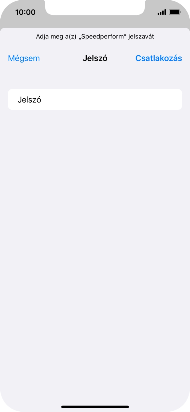 Válaszd a Csatlakozás lehetőséget. Válaszd a Csatlakozás lehetőséget.