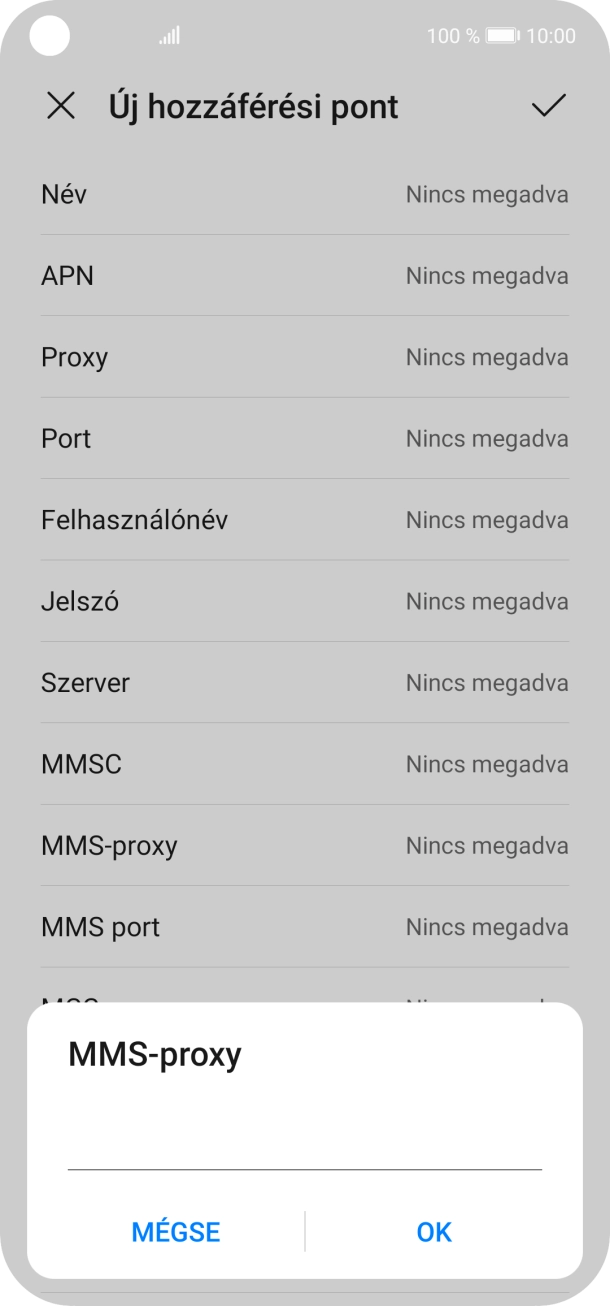 Írd be azt, hogy 80.244.097.002, és válaszd az OK lehetőséget.