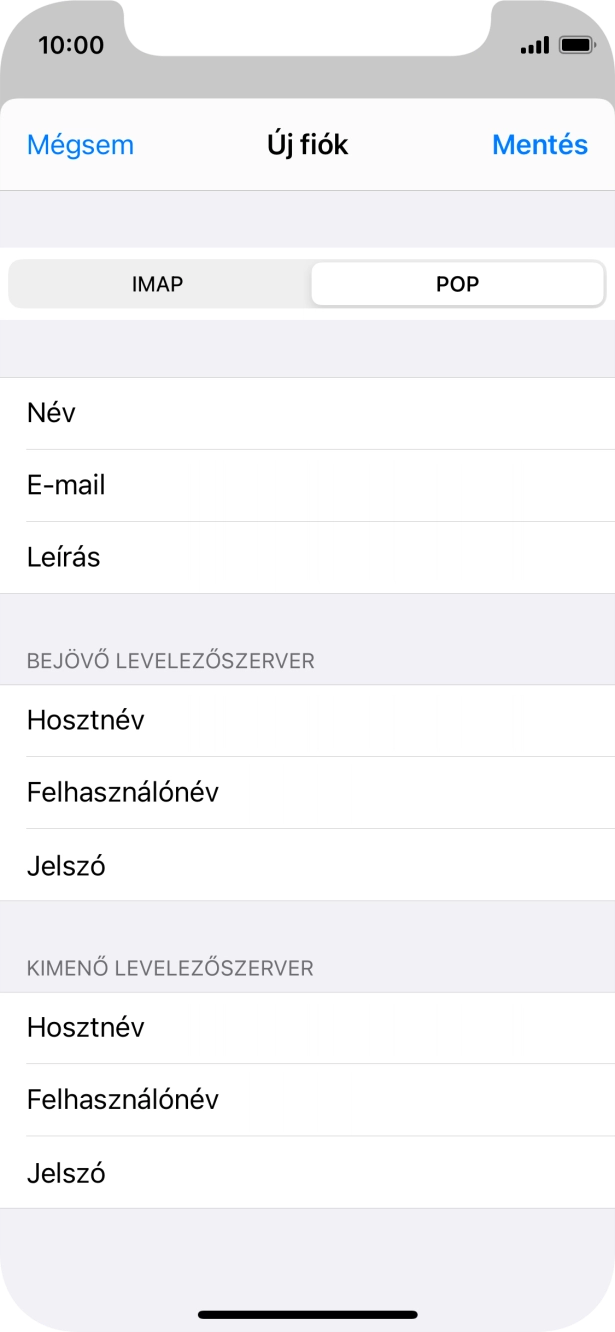 Válaszd a Mentés lehetőséget. Beállította a rendszer az e-mail-fiókodat. Amennyiben további beállításokat kívánsz alkalmazni a bejövő és kimenő szerverhez, az alábbi lépésekkel folytasd.