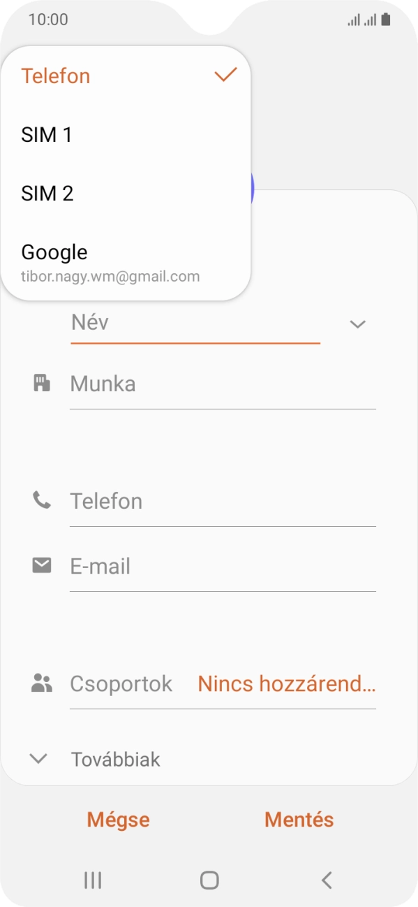 Válaszd a Telefon lehetőséget. Válaszd a Telefon lehetőséget.