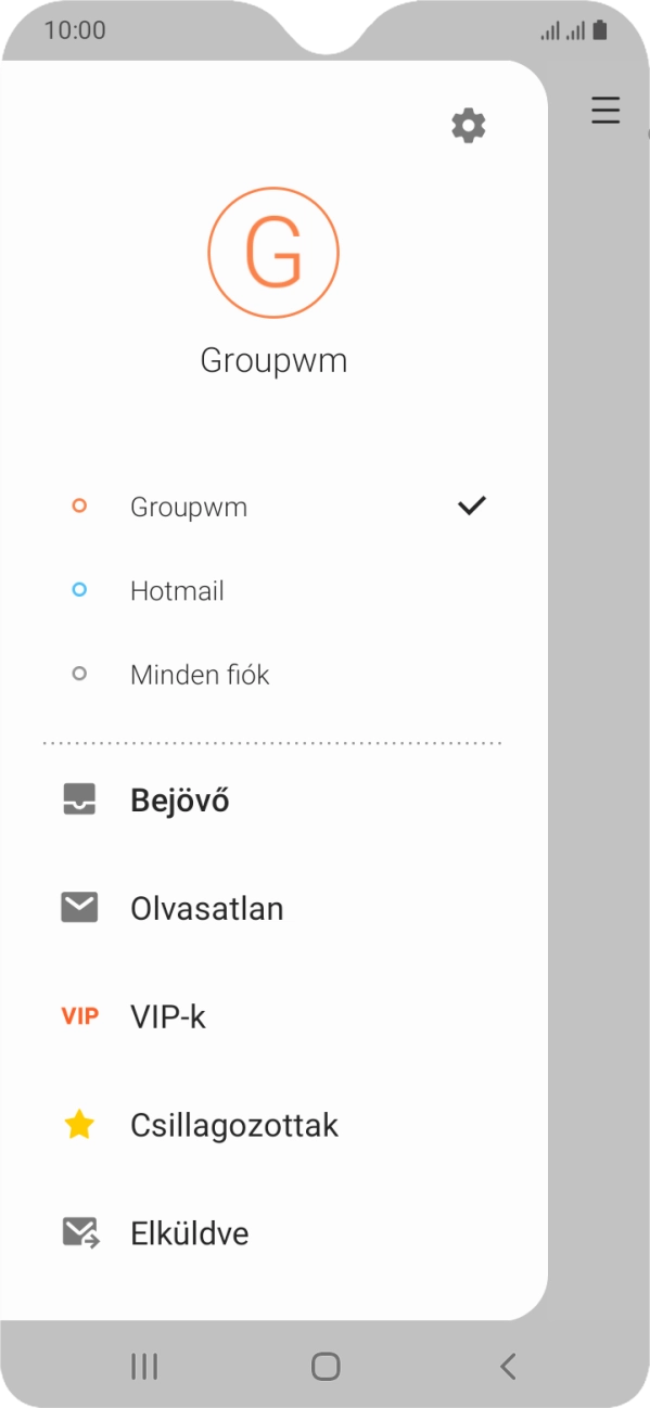 Kattints a beállítások ikonra.