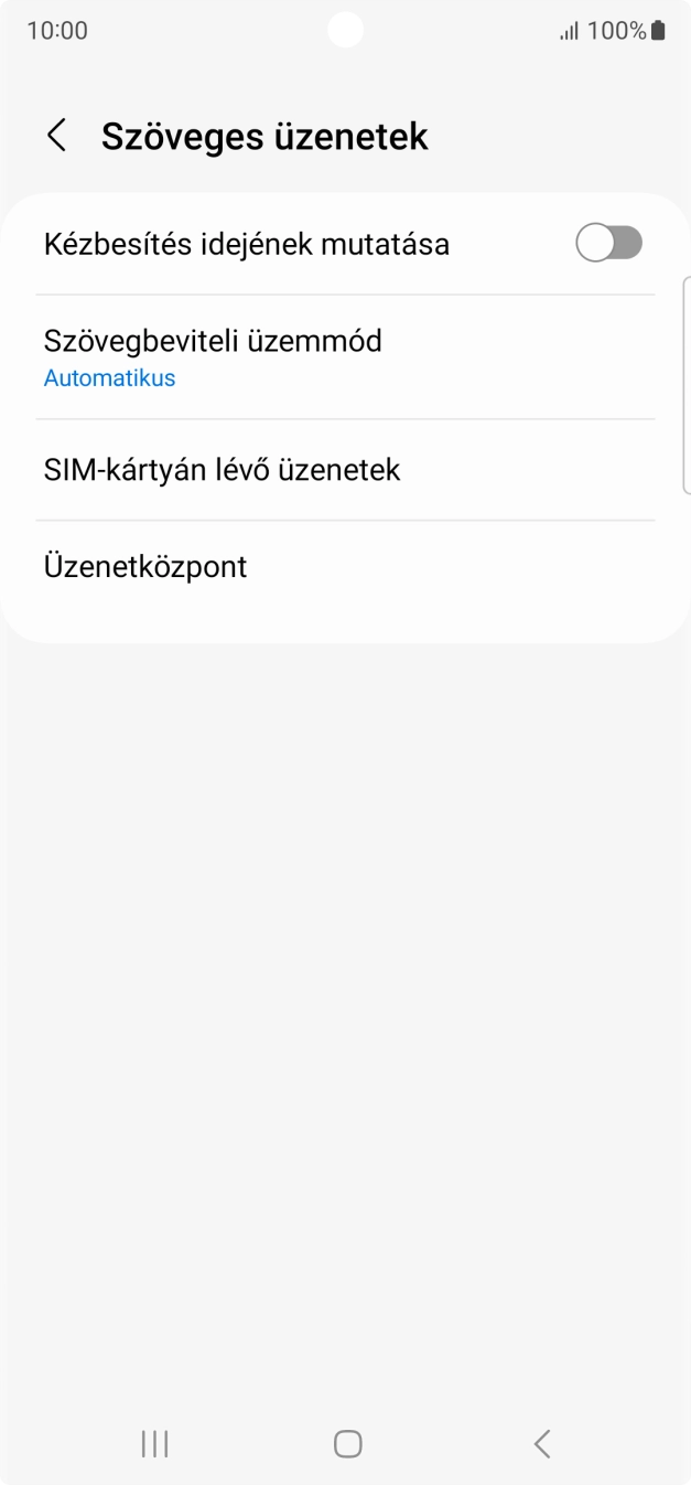 Válaszd az Üzenetközpont lehetőséget. Válaszd az Üzenetközpont lehetőséget.
