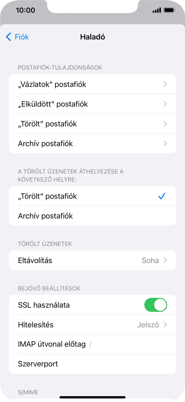 Válaszd a Hitelesítés lehetőséget.