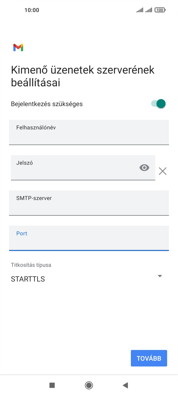 Nyisd le a „Titkosítás típusa” alatt legördülő menüt.