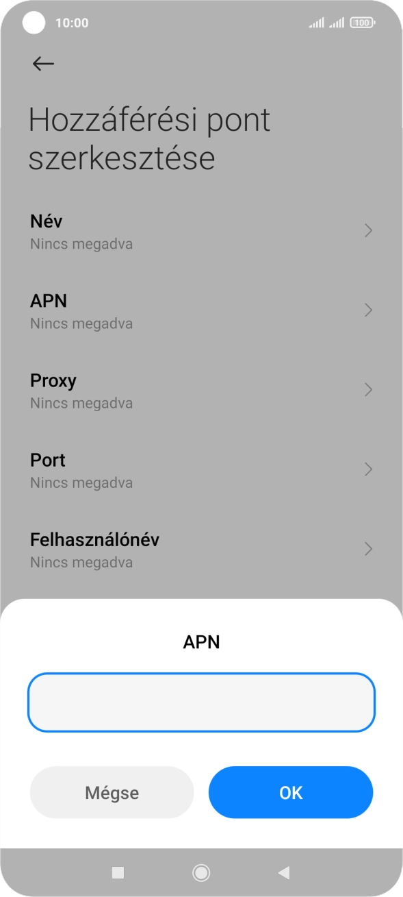 Amennyiben előfizetésed van, írd be azt, hogy mms, és válaszd az OK lehetőséget.