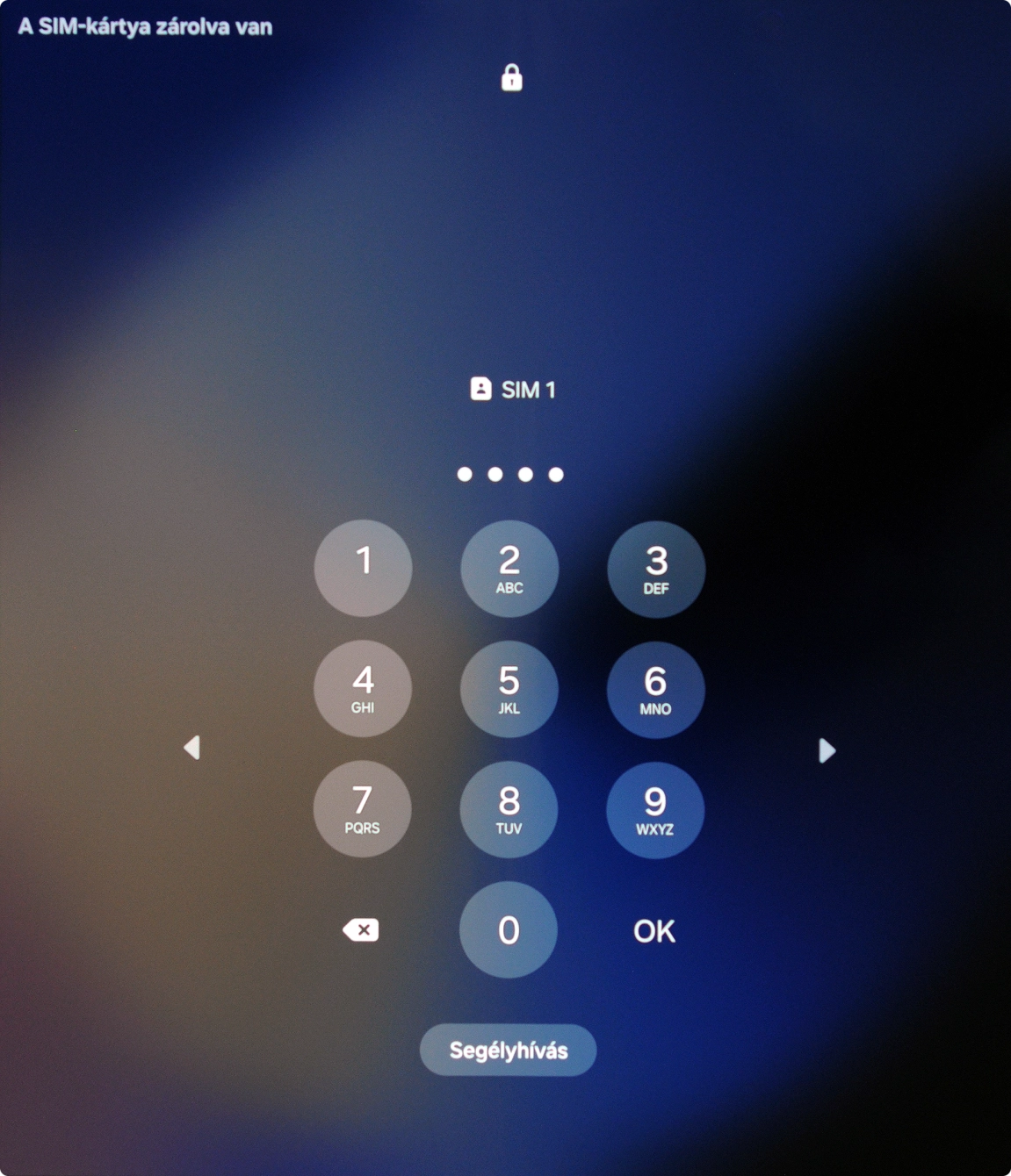 Amennyiben a telefon kéri, írd be a PIN-kódodat, és válaszd az OK lehetőséget.