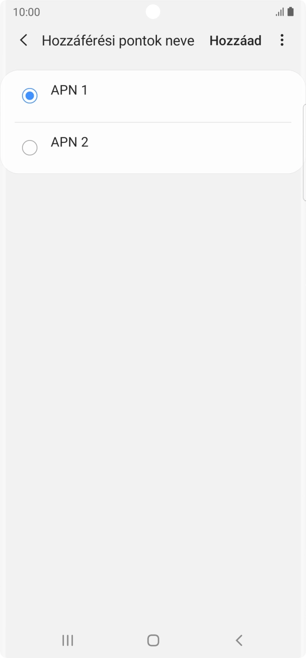 Kattints a kívánt adatkapcsolat melletti mezőre, hogy aktiváld azt.