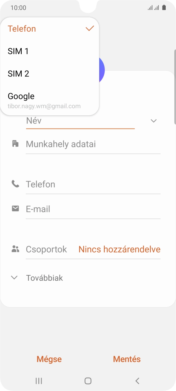 Válaszd a Telefon lehetőséget. Válaszd a Telefon lehetőséget.
