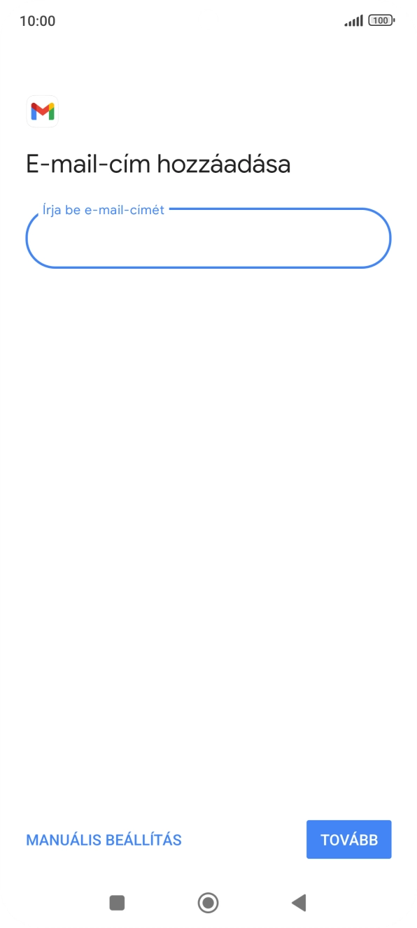 Válaszd a TOVÁBB lehetőséget.