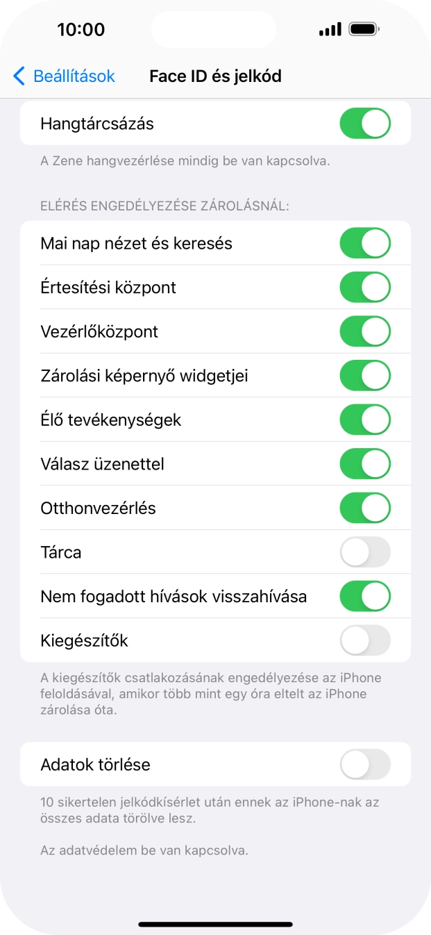 Ha bekapcsolod a funkciót, kattints az 