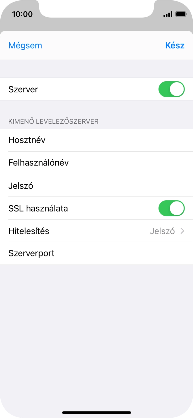 Kattints az „SSL használata” melletti csúszkára a funkció kikapcsolásához.