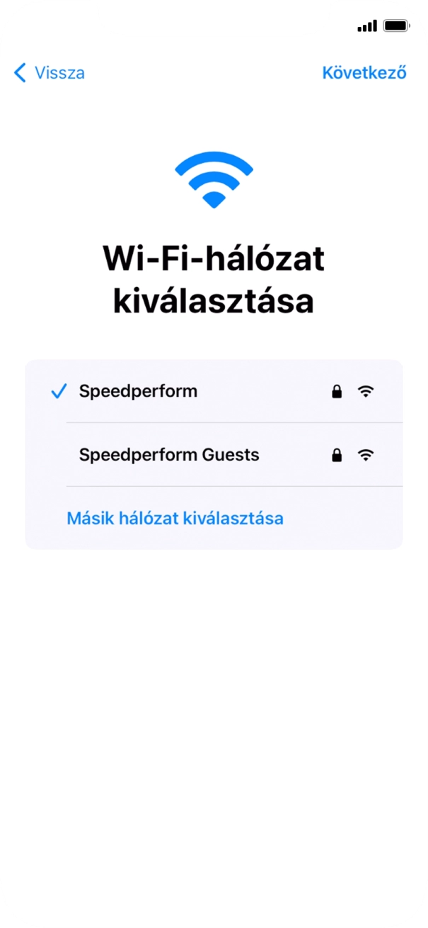 Válaszd a Következő lehetőséget.