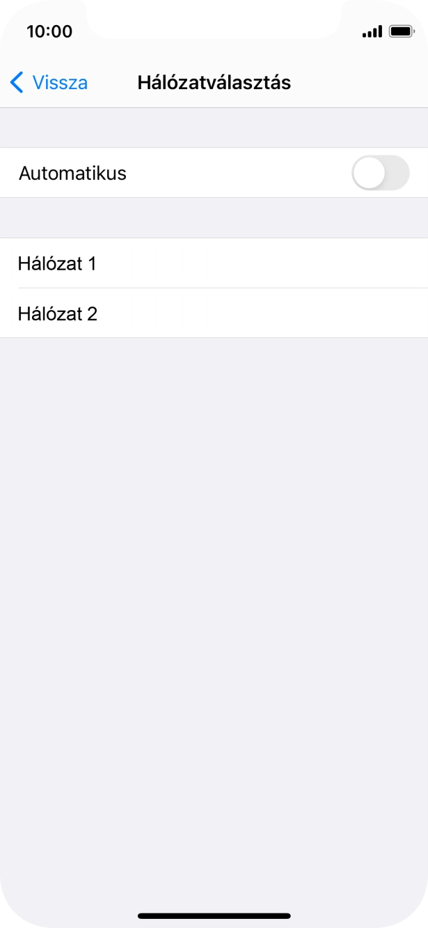 Ha kikapcsolod a funkciót, válaszd a kívánt hálózatot. Ha kikapcsolod a funkciót, válaszd a kívánt hálózatot.