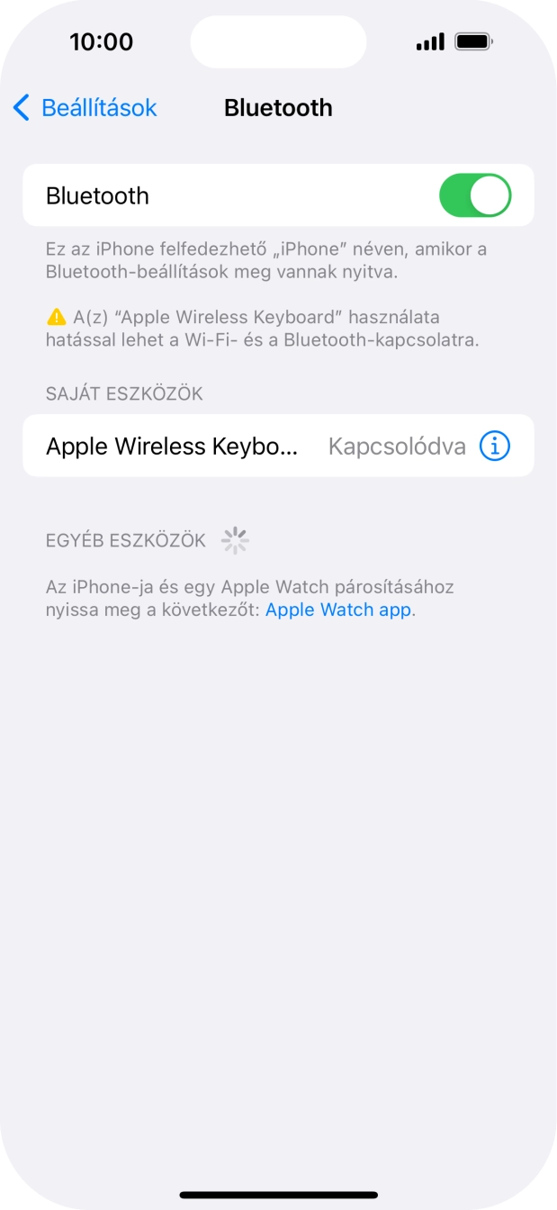 Húzd az ujjad felfelé a kijelző aljáról, hogy visszatérj a kezdőképernyőhöz.