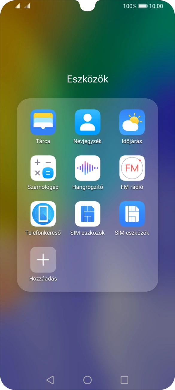 Válaszd a Névjegyzék lehetőséget.
