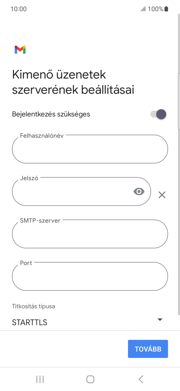 Kattints a „Bejelentkezés szükséges” melletti csúszkára a funkció bekapcsolásához.