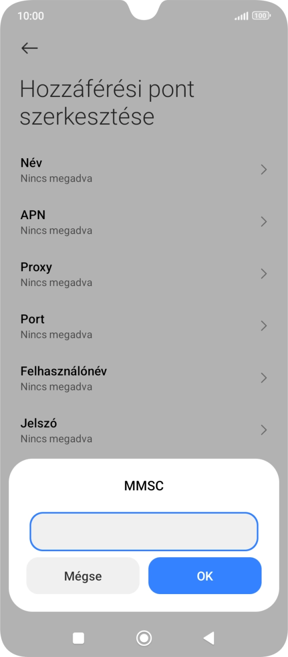 Írd be azt, hogy http://mms.one.hu/servlets/mms, és válaszd az OK lehetőséget.