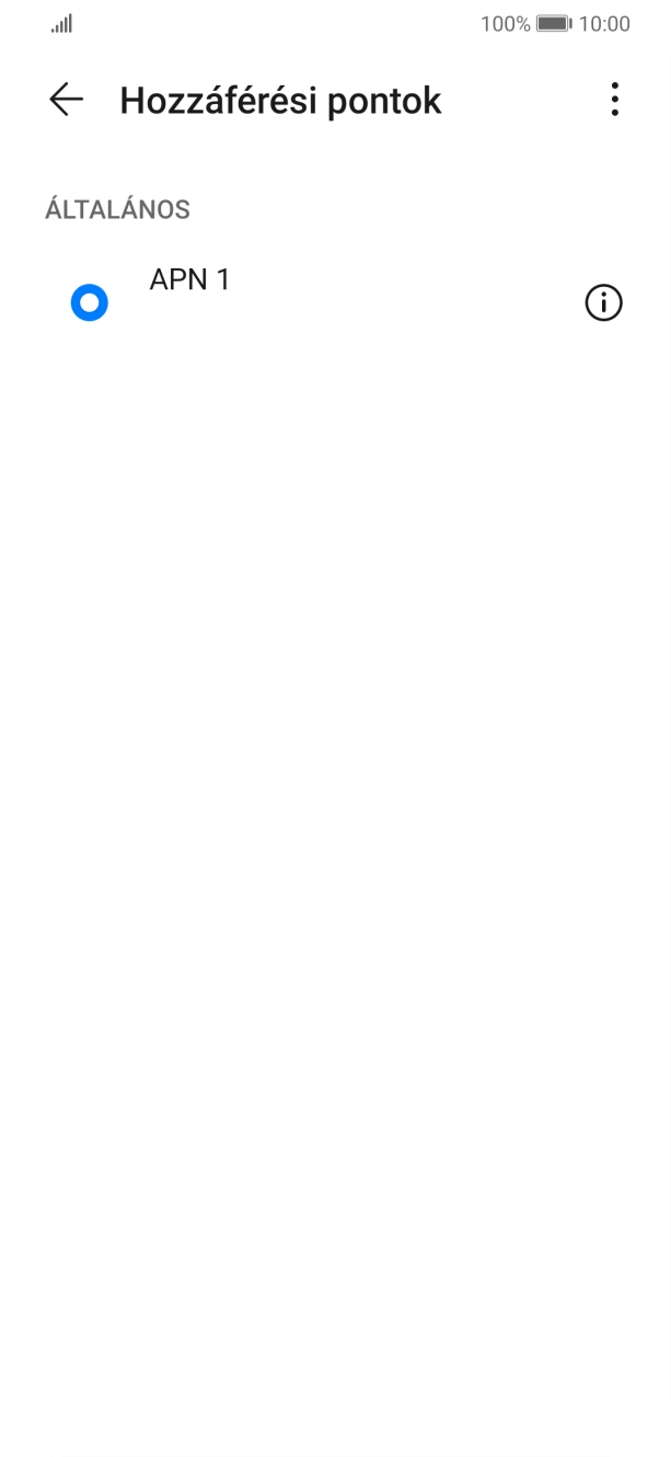 Kattints a menü ikonra.