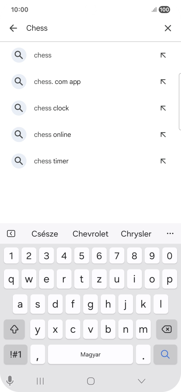 Írd be a keresett alkalmazás nevét vagy kategóriáját, és kattints a keresés ikonra.