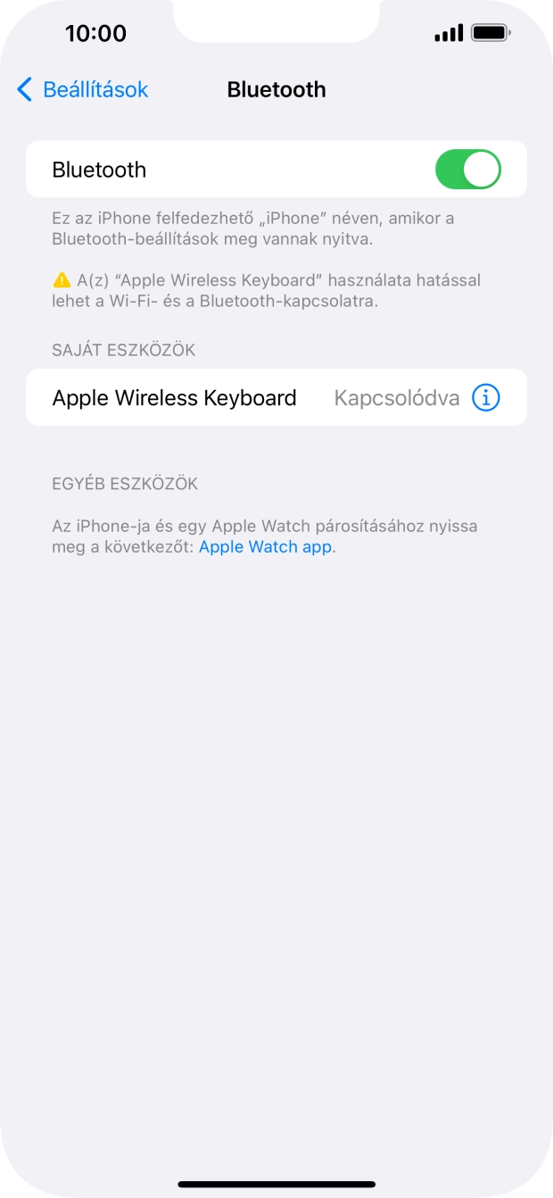 Húzd az ujjad felfelé a kijelző aljáról, hogy visszatérj a kezdőképernyőhöz.
