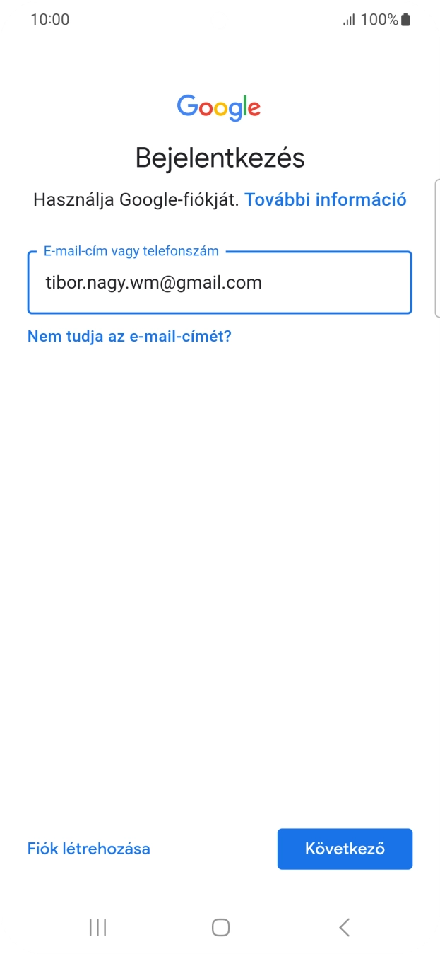 Válaszd a Következő lehetőséget. Válaszd a Következő lehetőséget.