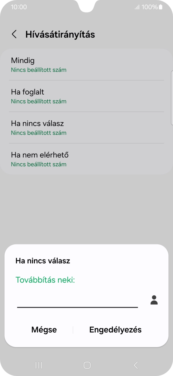 Írd be a +36709090999 számot és válaszd az Engedélyezés lehetőséget.