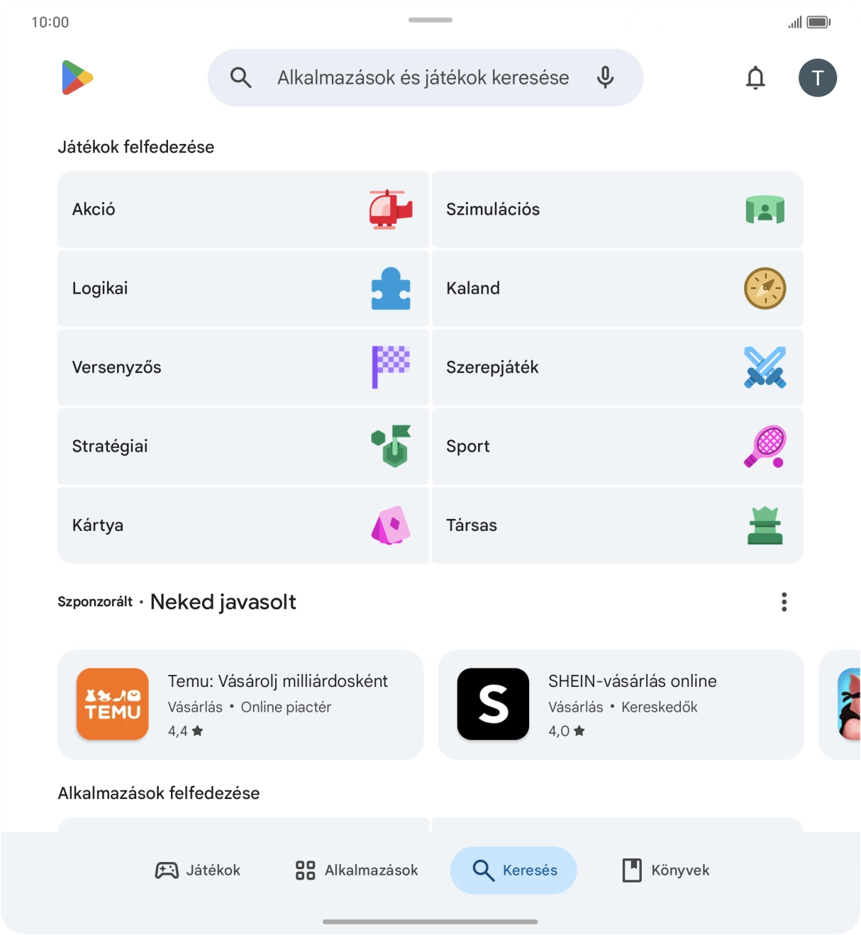 Kattints a keresés mezőre. Kattints a keresés mezőre.