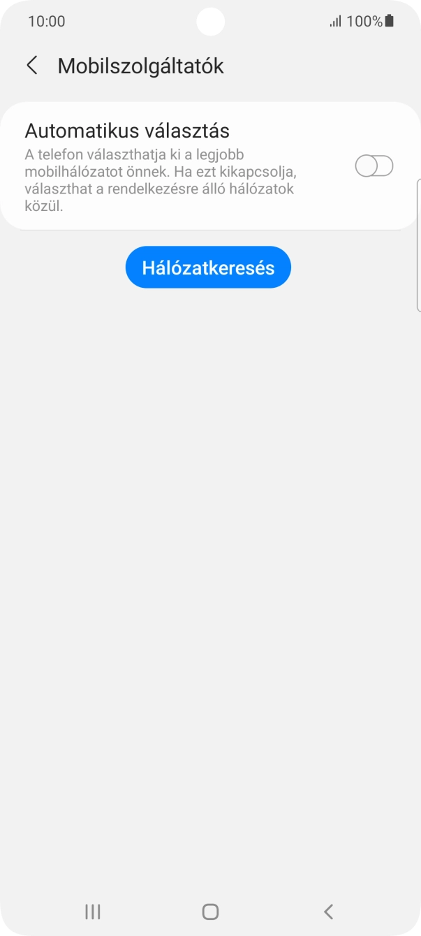 Kattints az „Automatikus választás” melletti csúszkára a funkció bekapcsolásához.