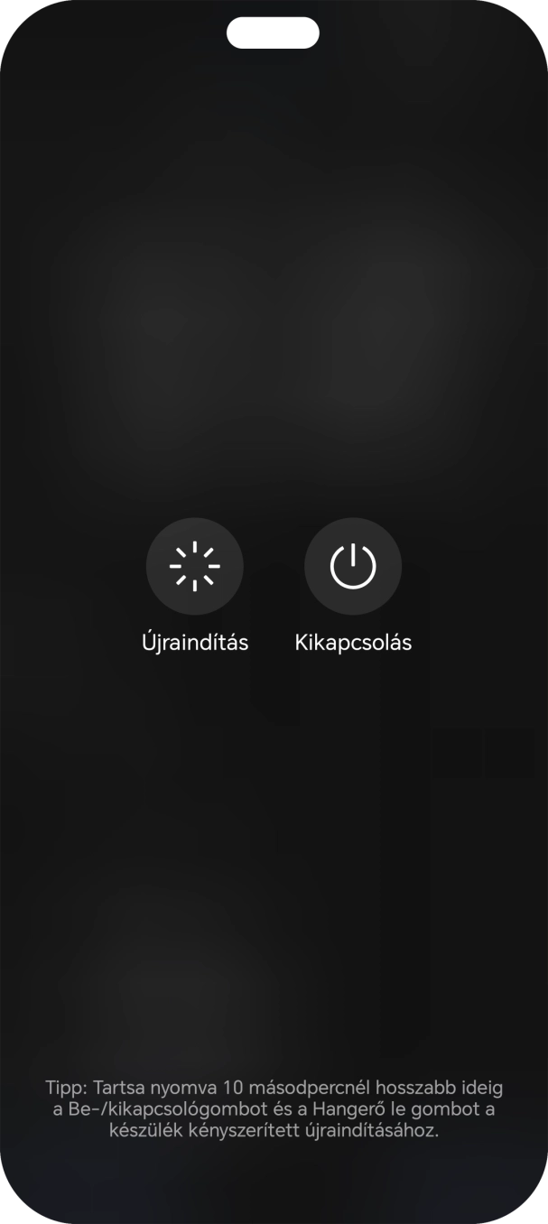 Válaszd a Kikapcsolás lehetőséget.