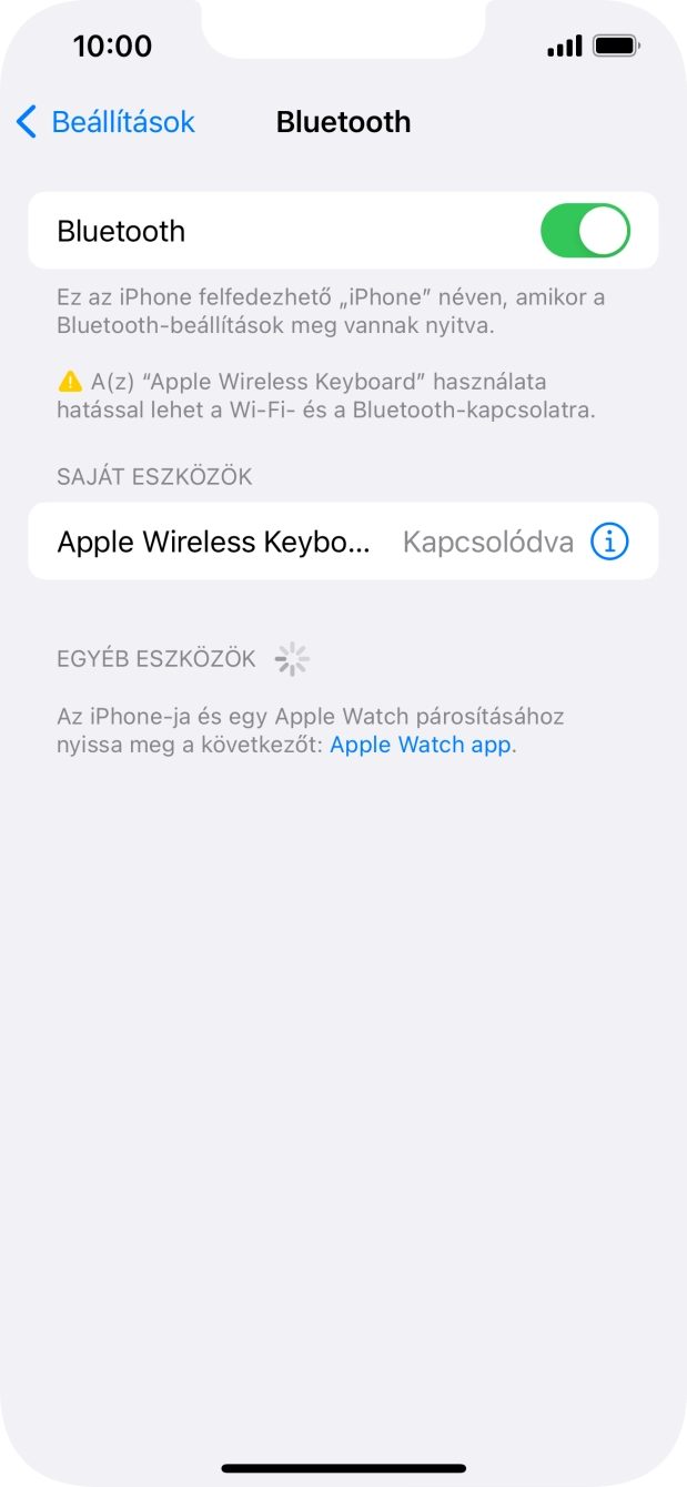 Húzd az ujjad felfelé a kijelző aljáról, hogy visszatérj a kezdőképernyőhöz.