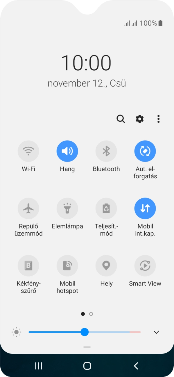 Kattints a beállítások ikonra.