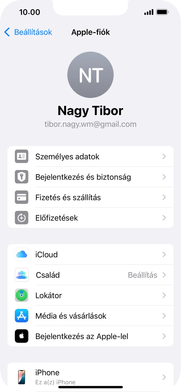 Húzd az ujjad felfelé a kijelző aljáról, hogy visszatérj a kezdőképernyőhöz.