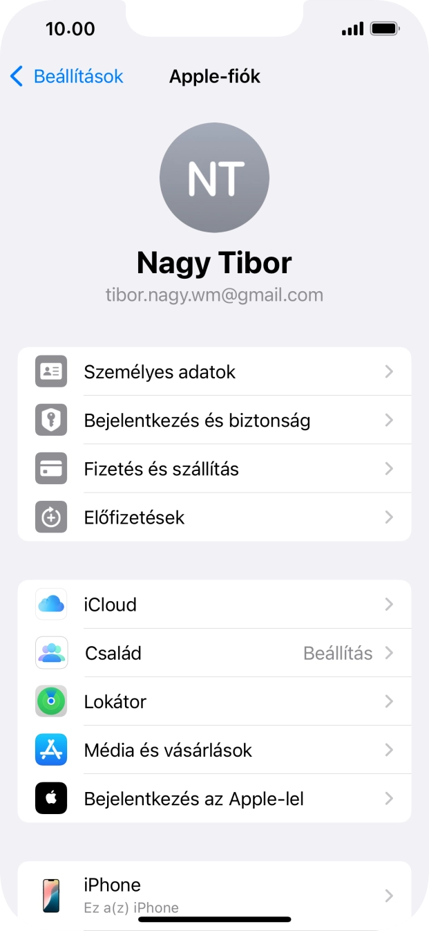 Húzd az ujjad felfelé a kijelző aljáról, hogy visszatérj a kezdőképernyőhöz.