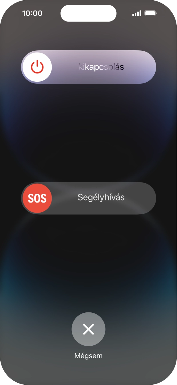 Kattints a kikapcsolás ikonra, és húzd az ikont jobbra.