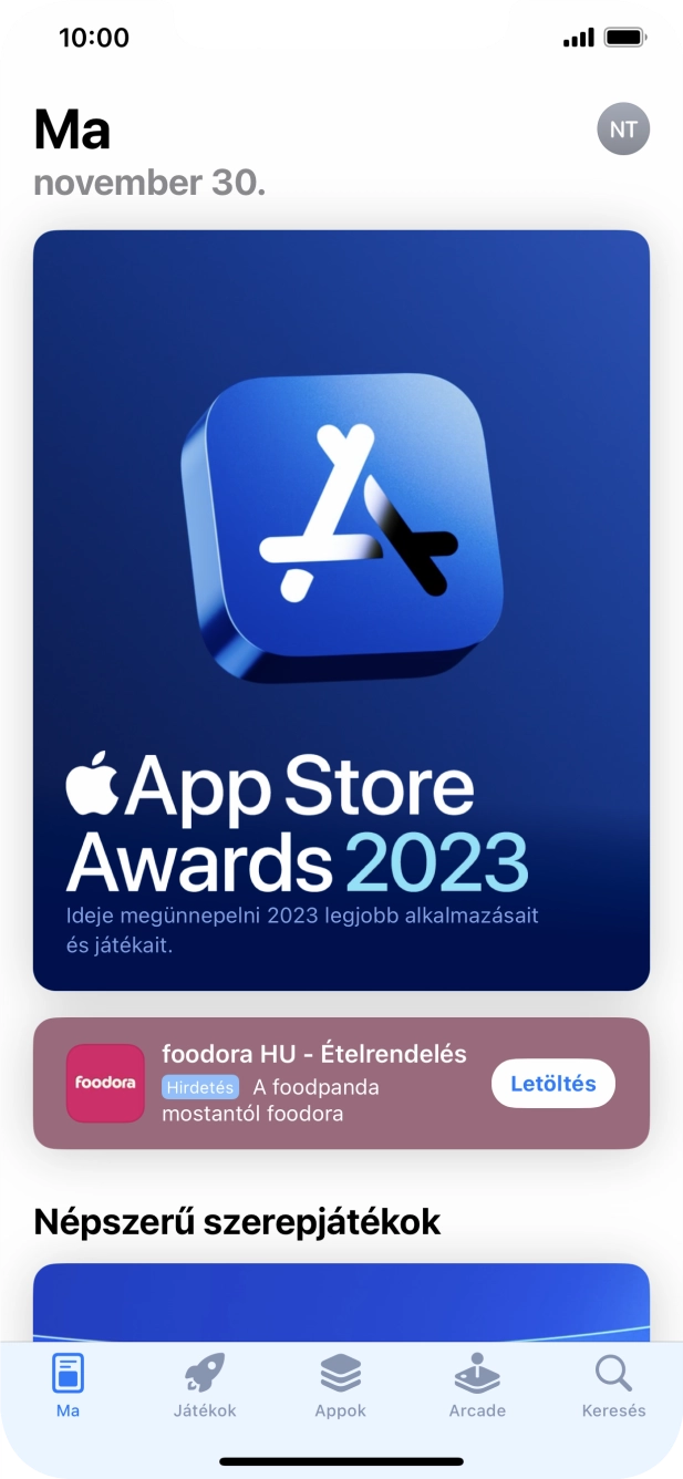 Válaszd a Keresés lehetőséget. Válaszd a Keresés lehetőséget.