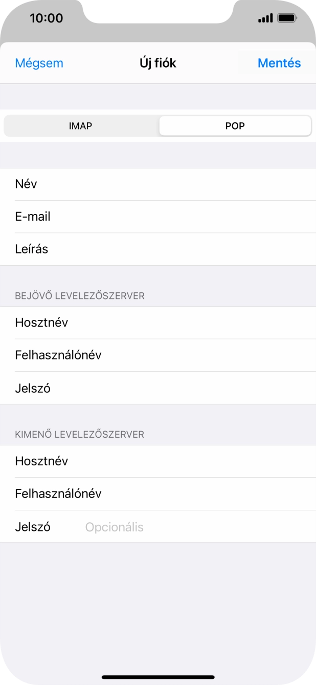 Kattints a Jelszó mezőre, és írd be az e-mail-fiókodhoz tartozó jelszót.