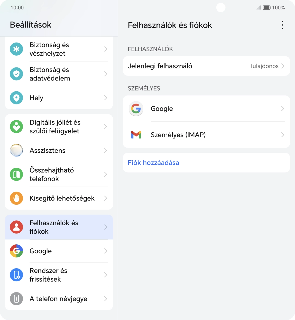 Húzd az ujjad felfelé a kijelző aljáról, hogy visszatérj a kezdőképernyőhöz.