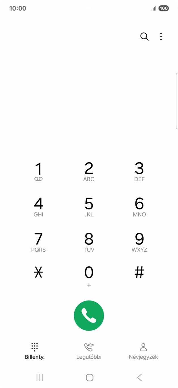 Kattints a menü ikonra.