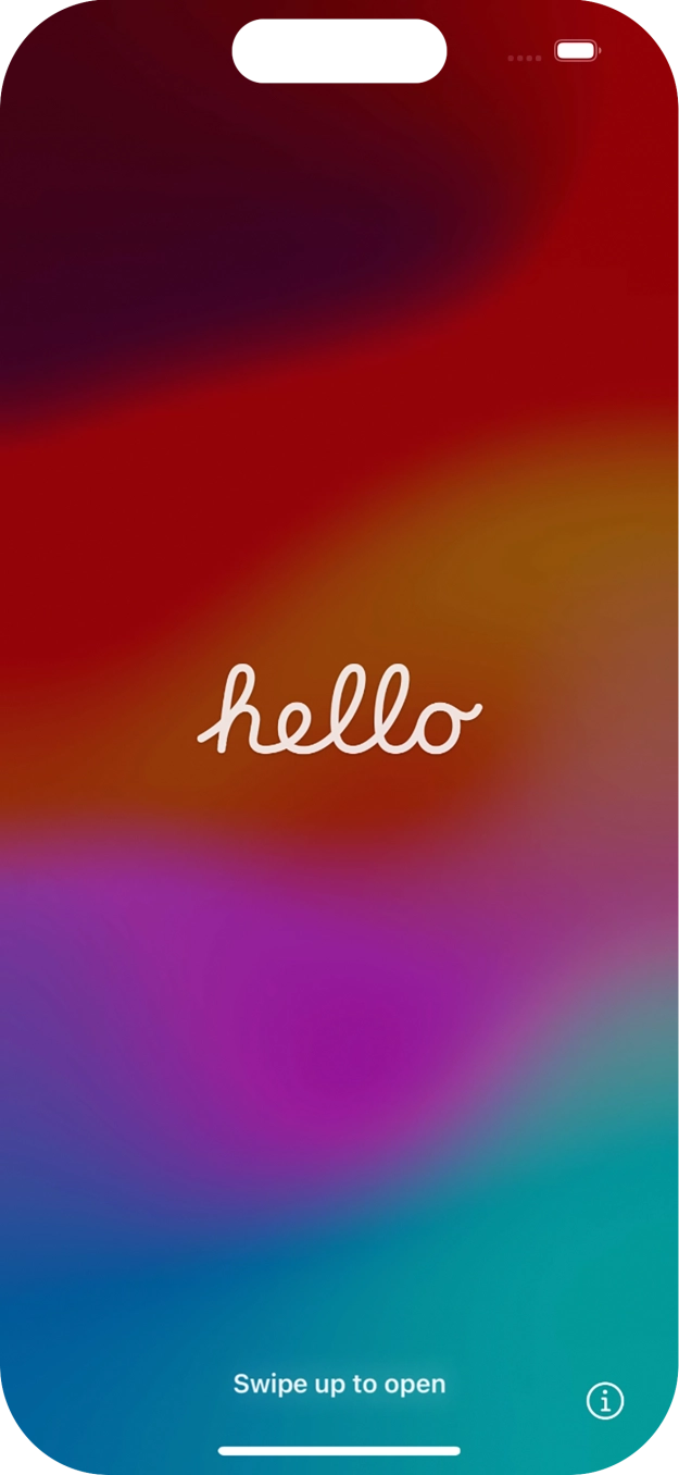 Húzd az ujjad felfelé a kijelző aljáról. Húzd az ujjad felfelé a kijelző aljáról.