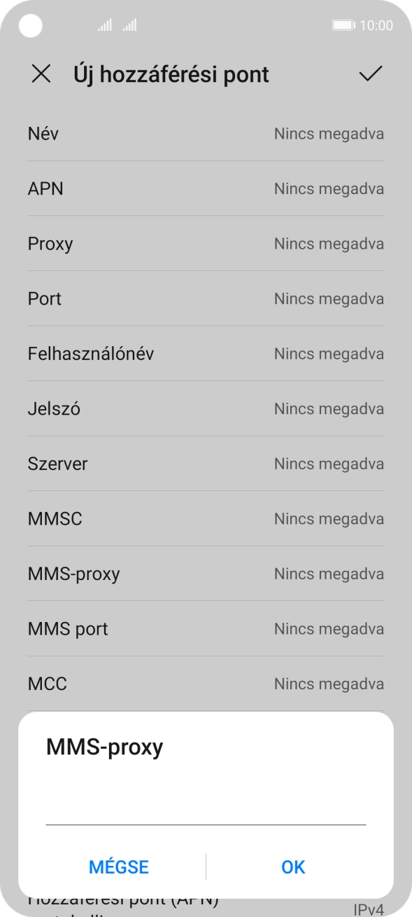 Írd be azt, hogy 80.244.097.002, és válaszd az OK lehetőséget.