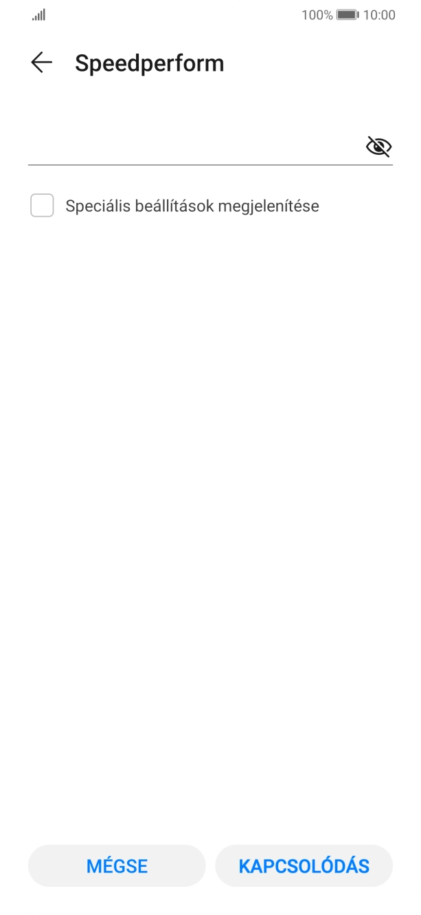 Írd be a Wi-Fi hálózatodhoz tartózó jelszót, és válaszd a KAPCSOLÓDÁS lehetőséget. Írd be a Wi-Fi hálózatodhoz tartózó jelszót, és válaszd a KAPCSOLÓDÁS lehetőséget.