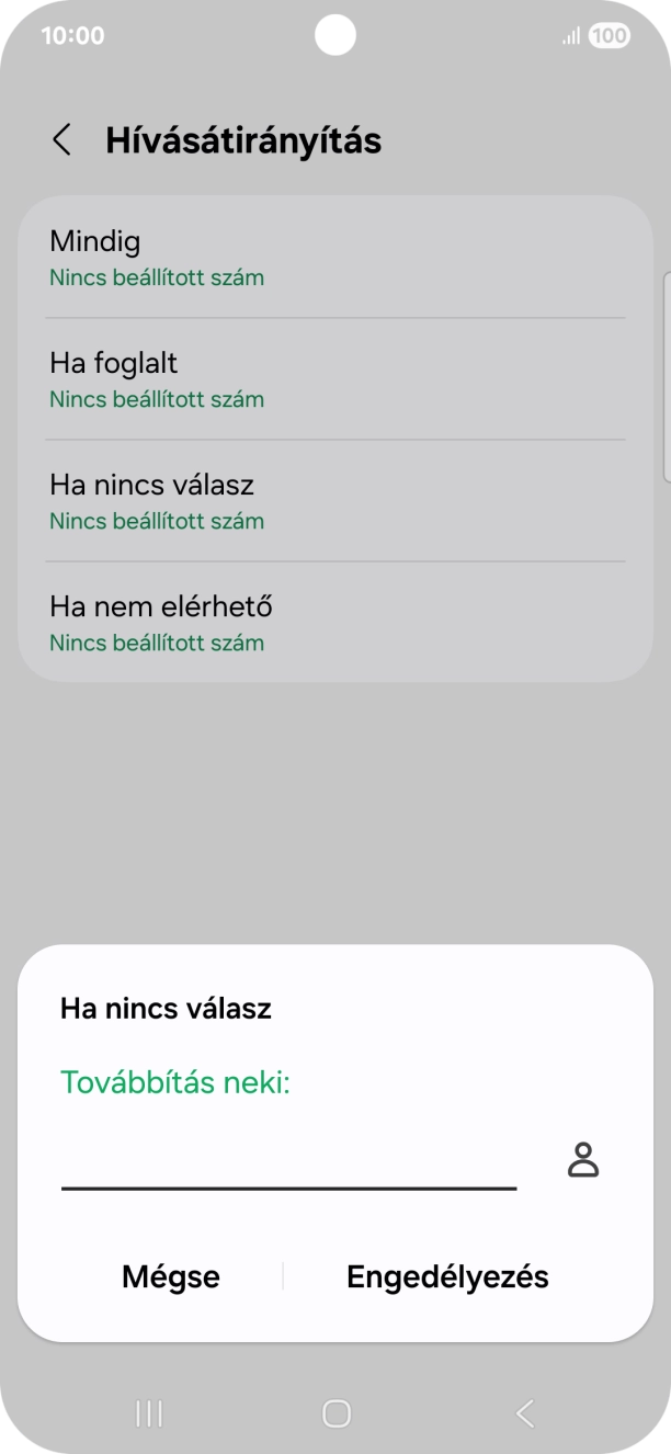 Írd be a +36709090999 számot és válaszd az Engedélyezés lehetőséget.