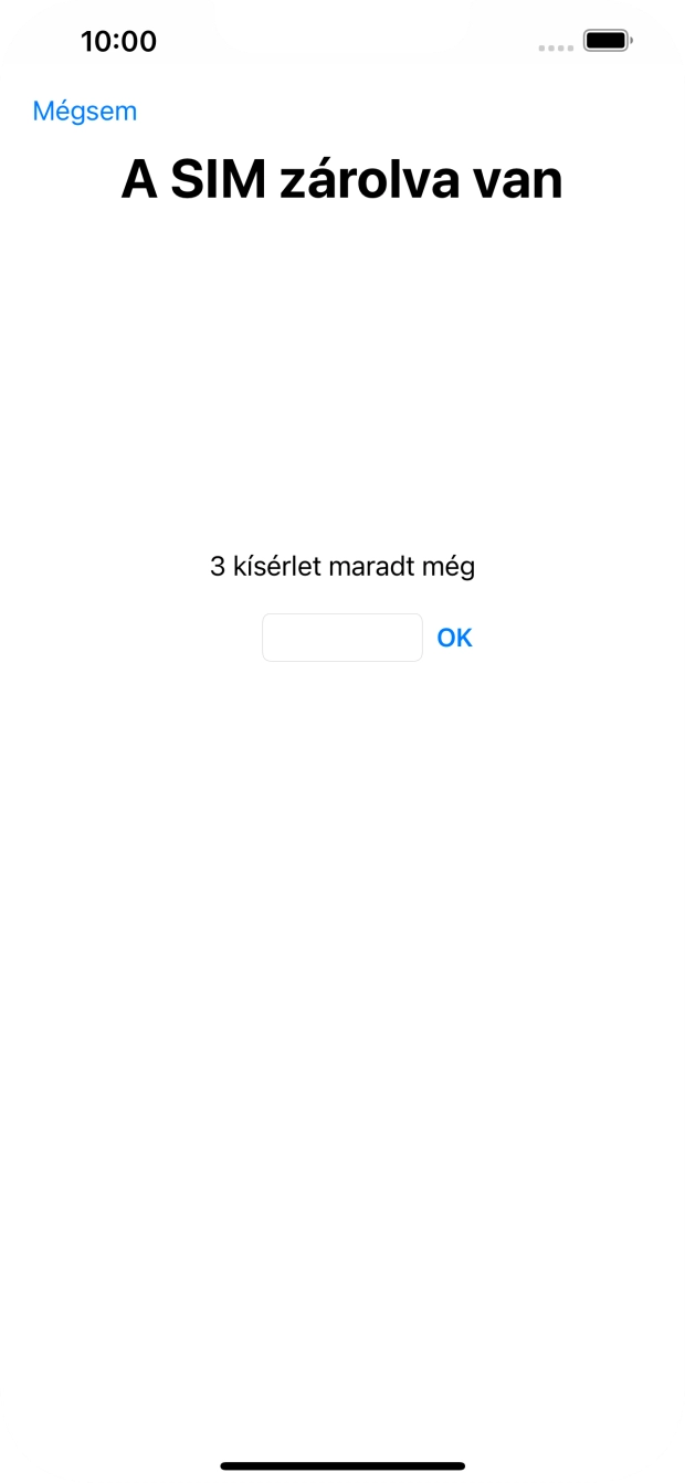 Amennyiben a SIM-kártyád zárolva van, írd be a PIN-kódodat, és válaszd az OK lehetőséget. Amennyiben a SIM-kártyád zárolva van, írd be a PIN-kódodat, és válaszd az OK lehetőséget.